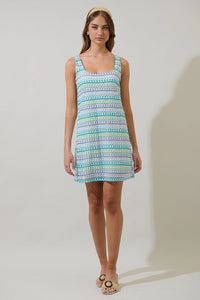 Coastal Crochet Mini Dress
