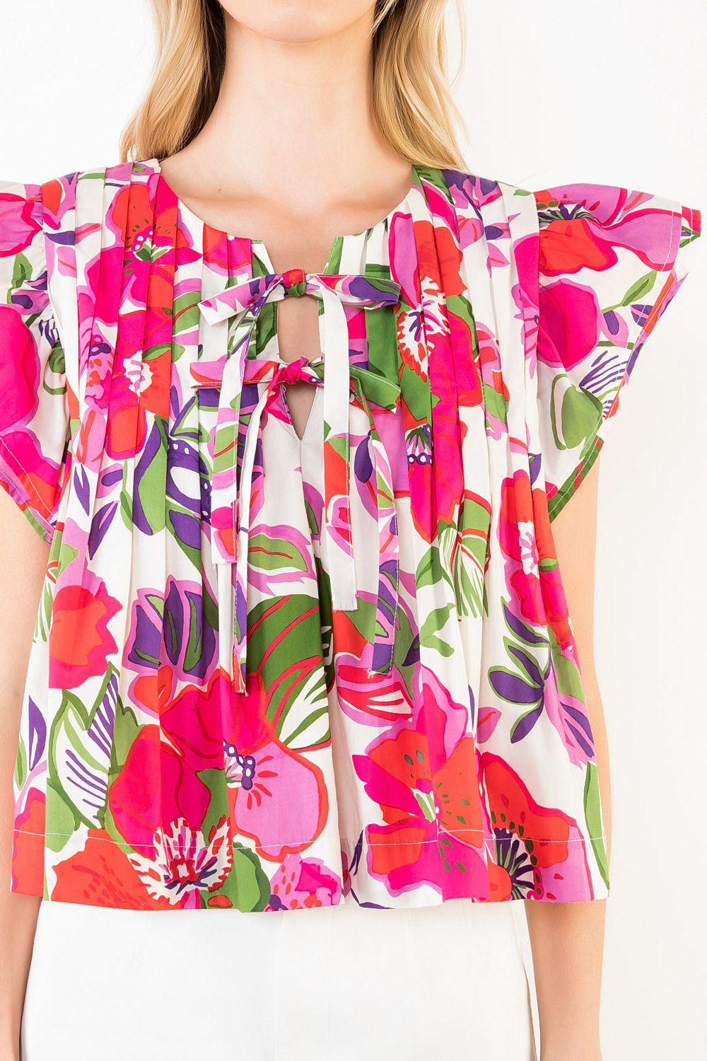 Palm Springs Floral Top