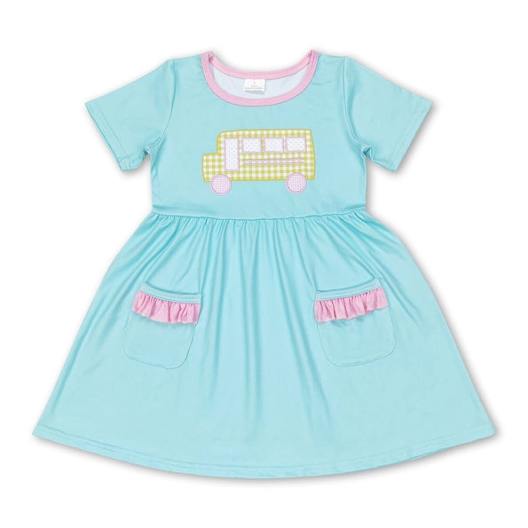 MILK SILK FABRIC! Girls Bus Dress